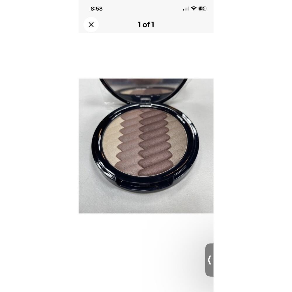 Belle Beauty Chevron Eye Shadow Compact NEW .30 Fl Oz shades of plum